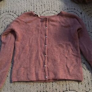 Sezane Gaspard cardigan in rosewood size XS